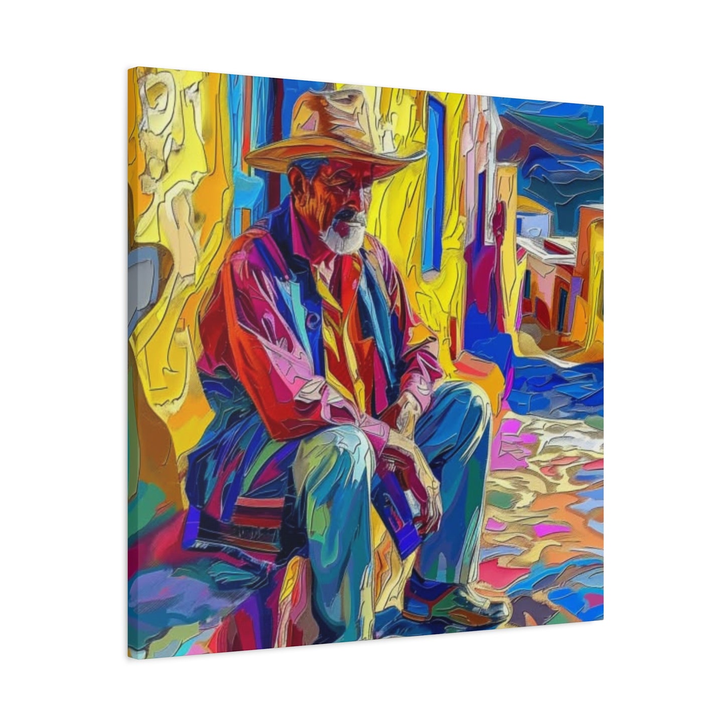 Canvas Wall Art - Man in Street Design