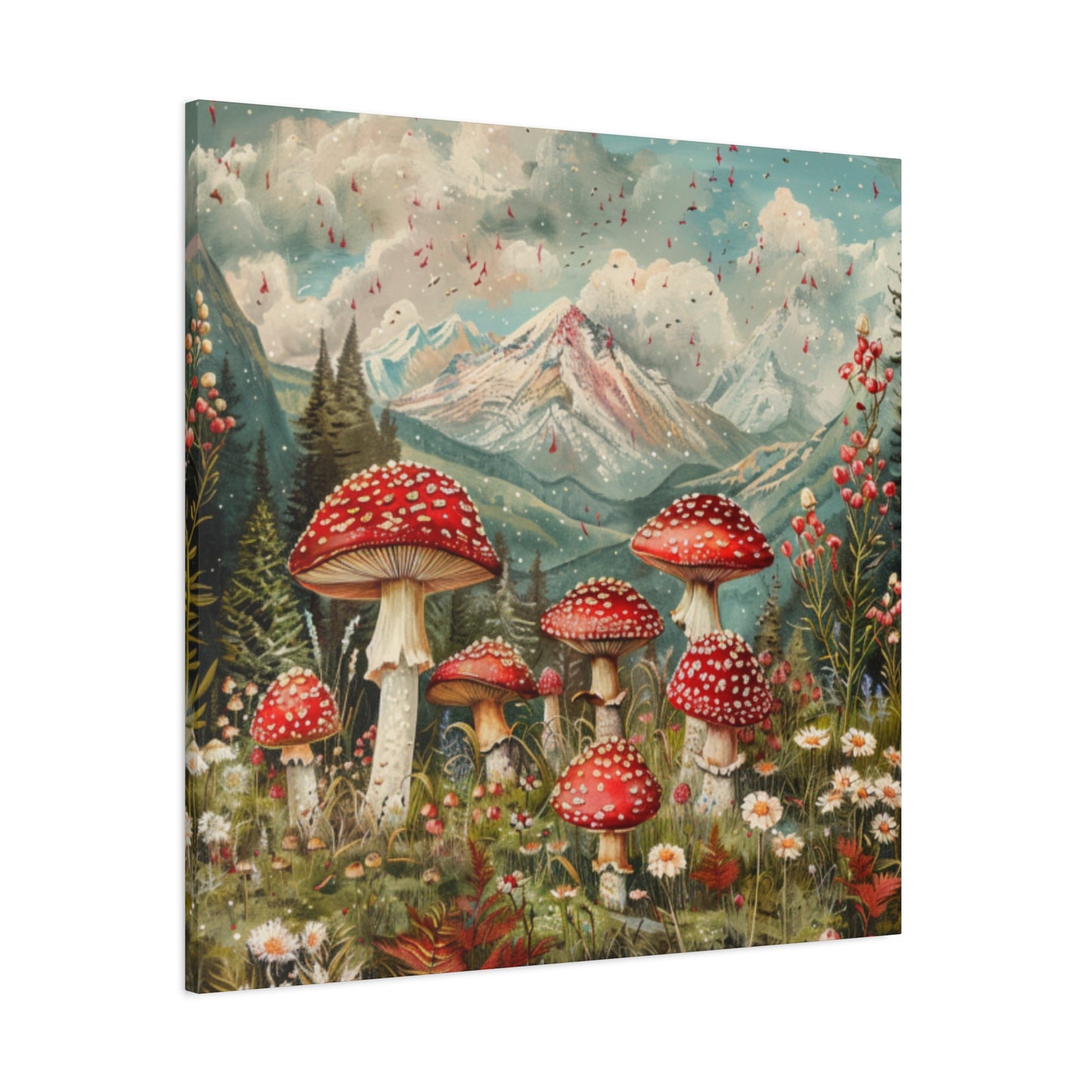 Canvas Print - Rocky Mountain Mushroom Rain