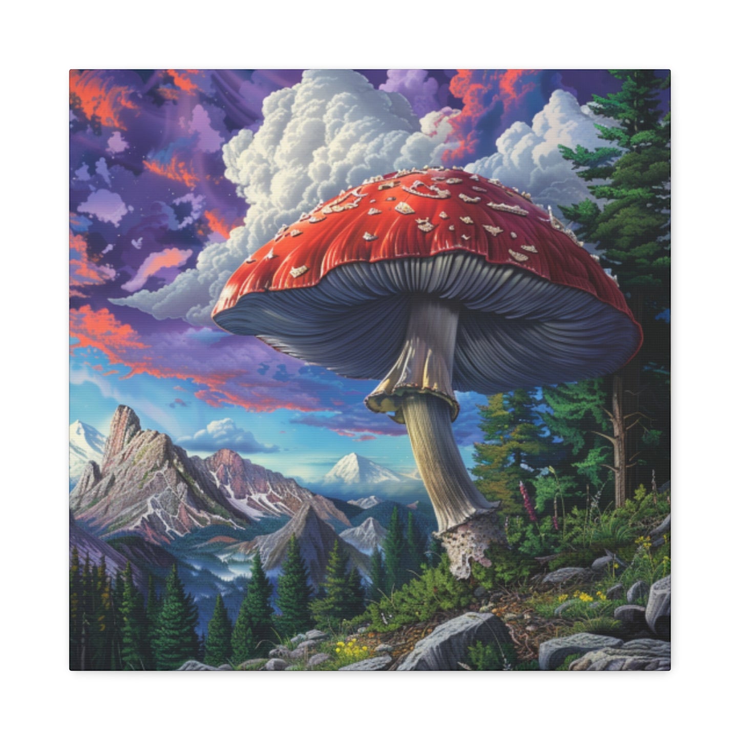 Canvas Print - Big Red Mushroom