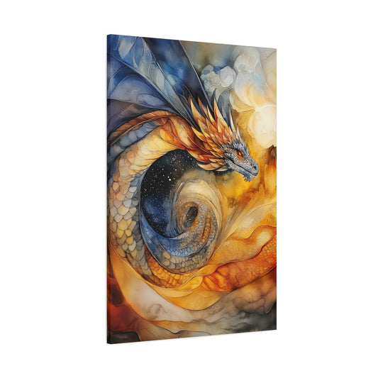 Majestic Dragon Art Canvas - Vibrant Fantasy Wall Decor