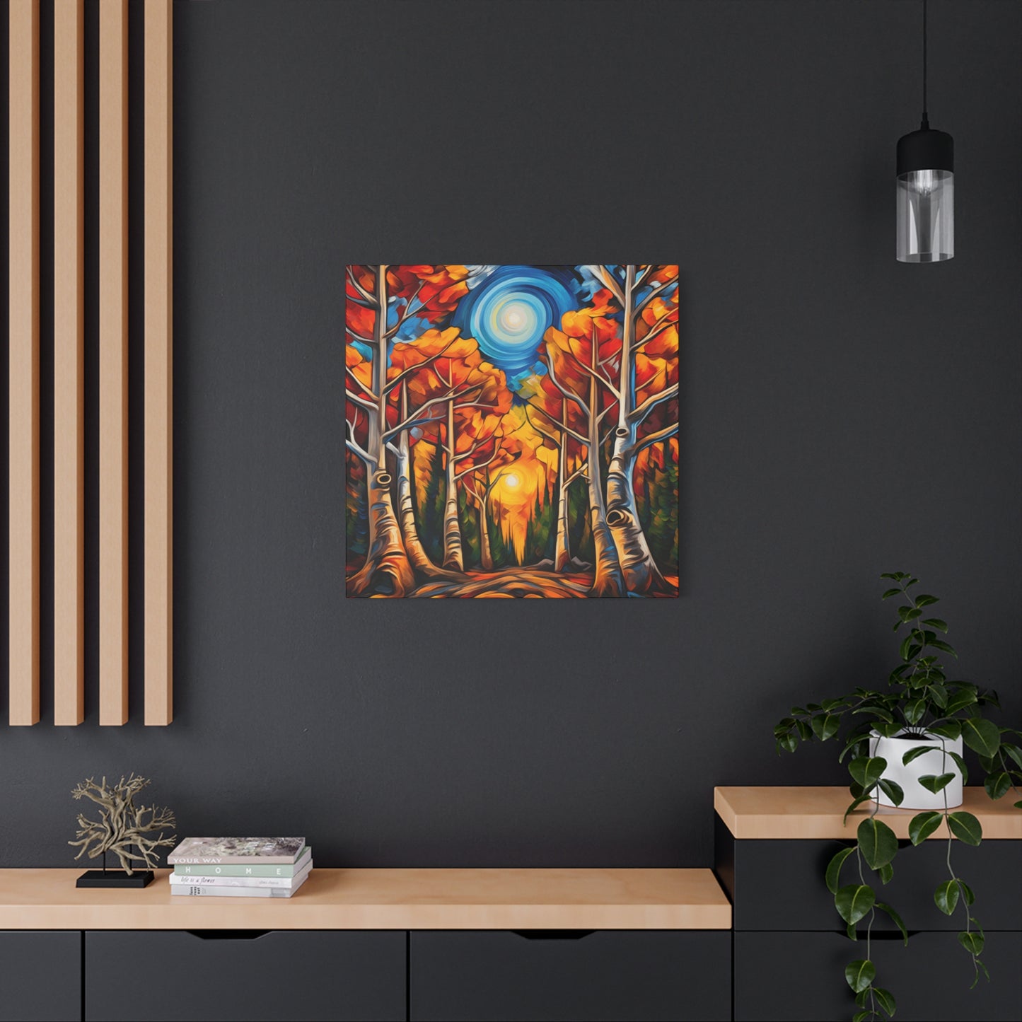 Autumn Forest Canvas Art Print - Vibrant Fall Decor for Home & Office