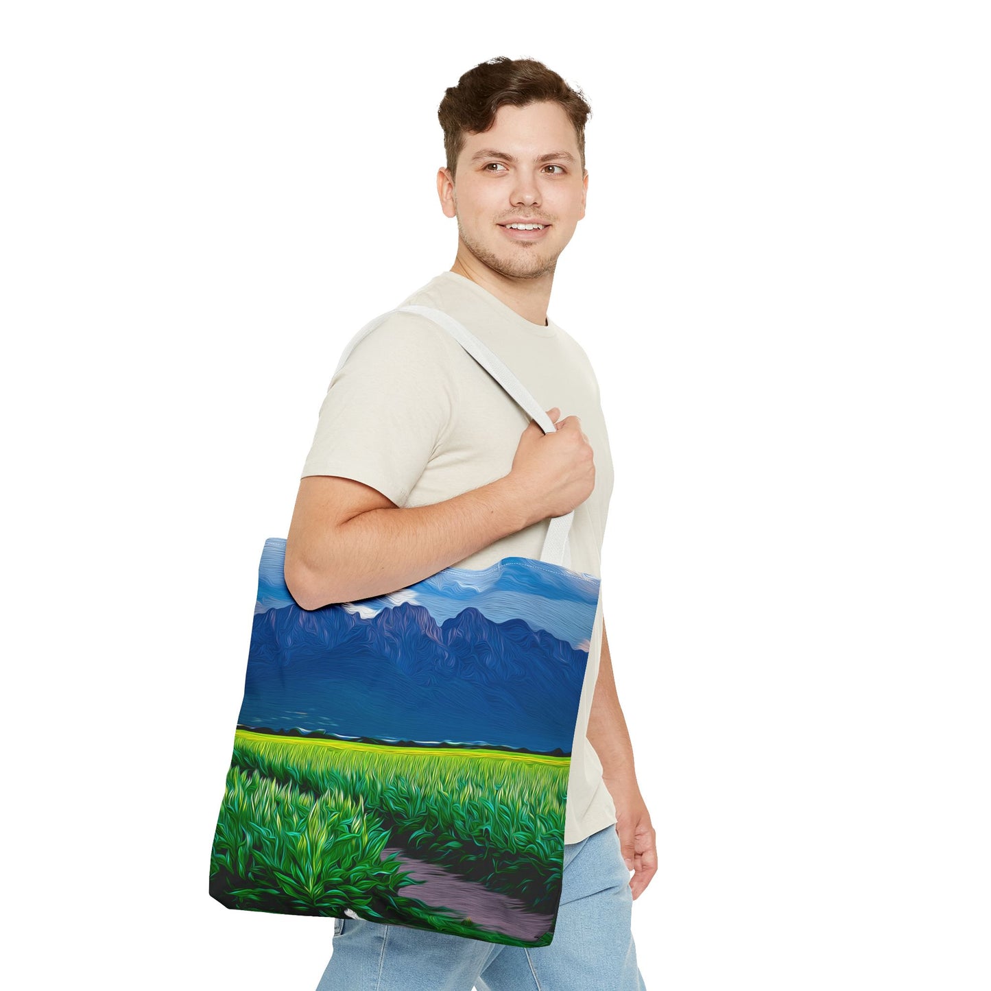 Scenic Tote Bag - Nature Lover Gift, Eco-Friendly Shopping Bag, Travel Accessory, Outdoor Adventure Tote, Summer Day Bag