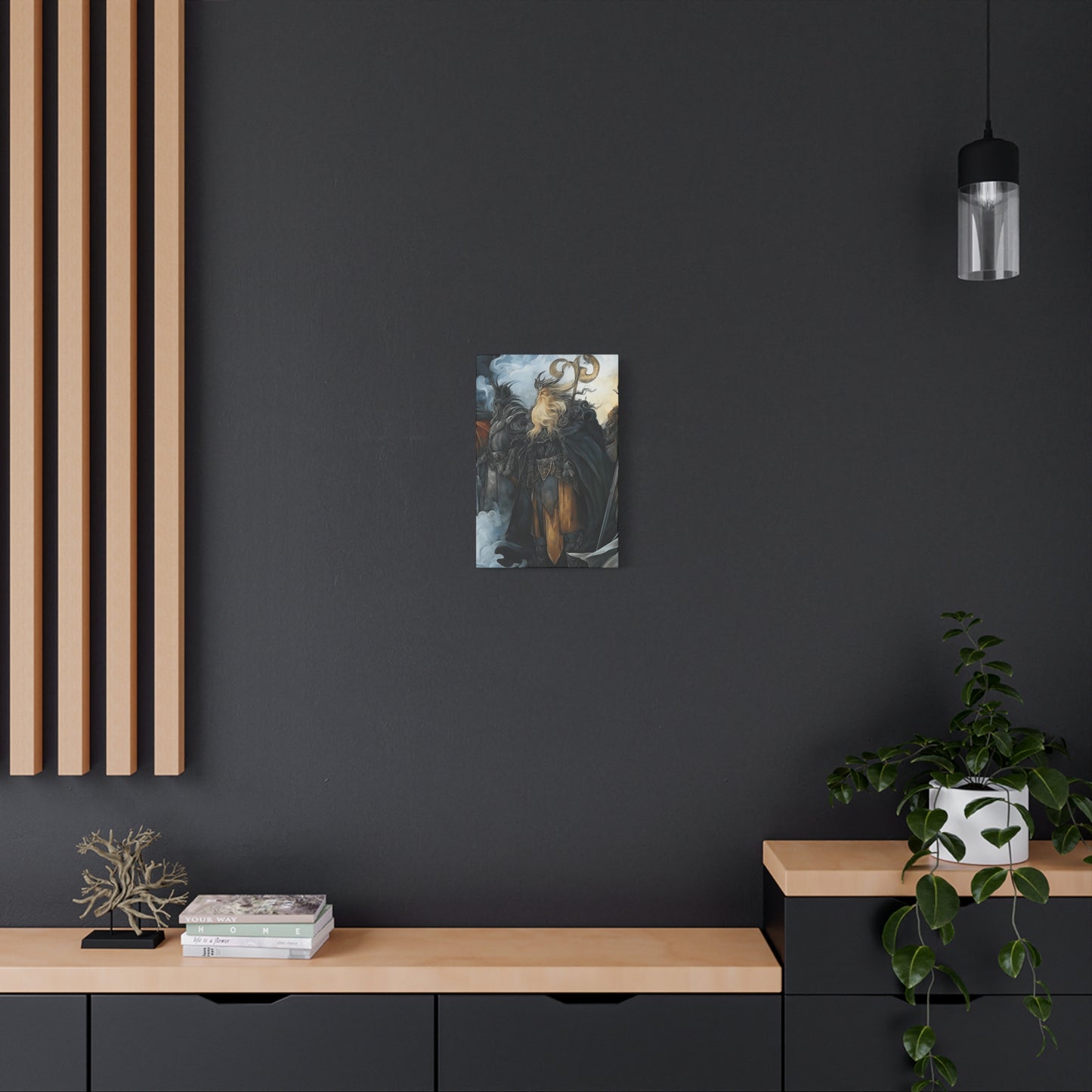 Epic Fantasy Wall Art Canvas - Norse Mythology Inspired Decor