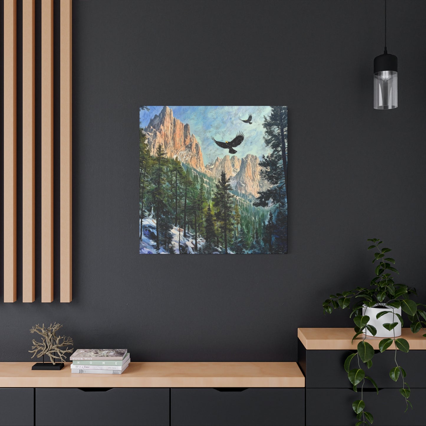 Rocky Mountain Winter Landscape