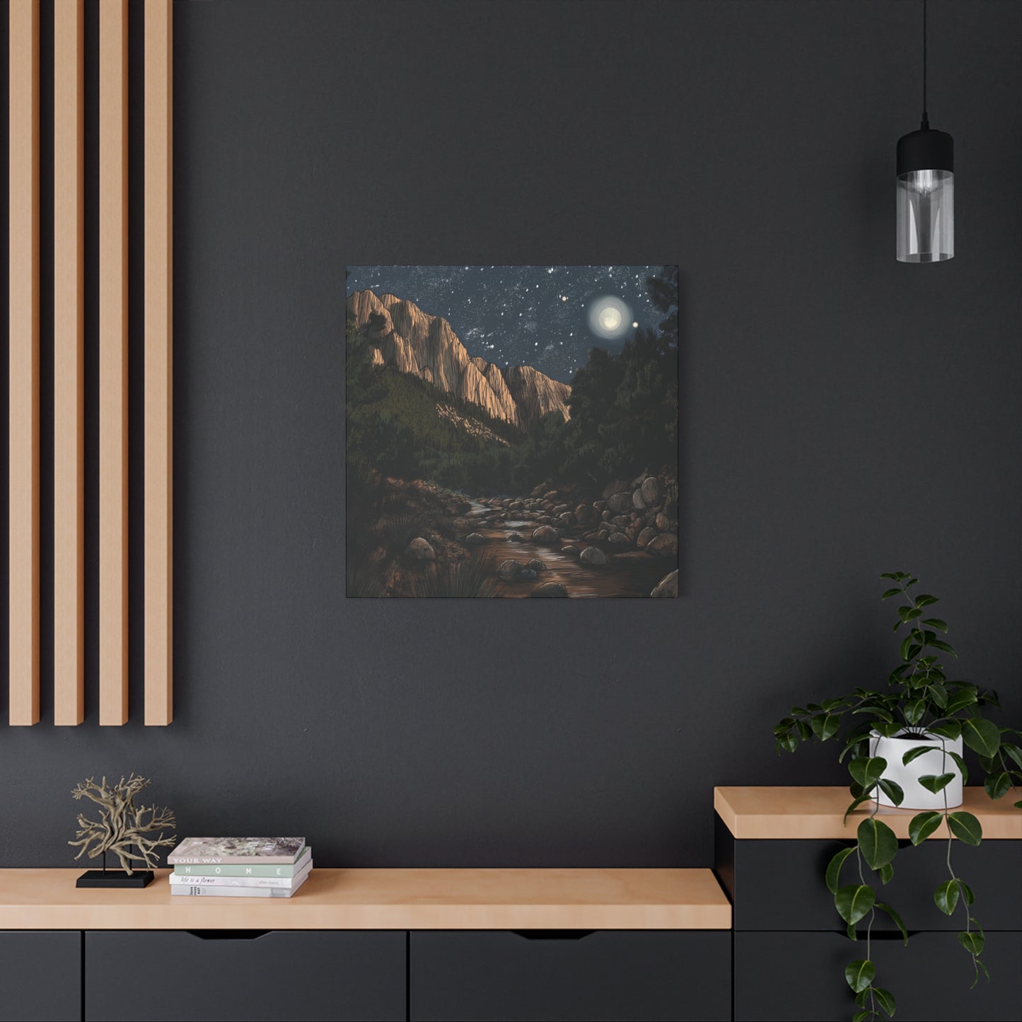 Rockies Creek at Night
