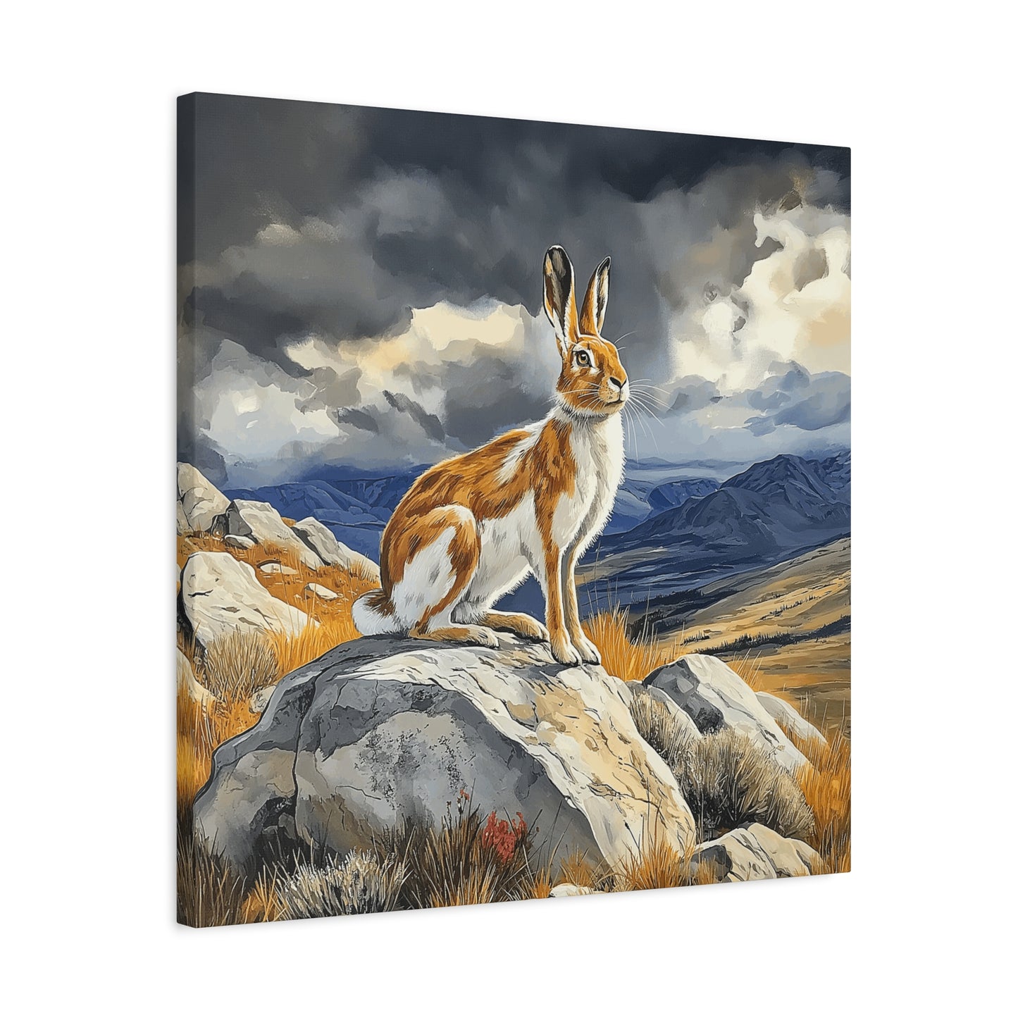 Majestic Mountain Hare Canvas Art - Wall Decor