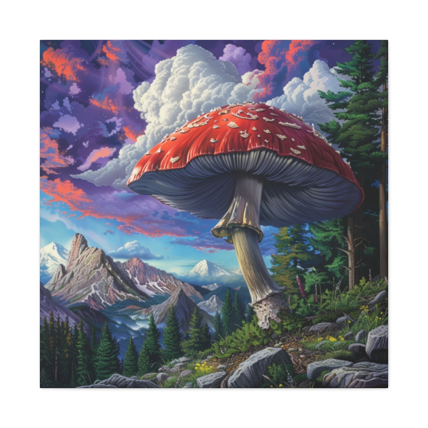 Canvas Print - Big Red Mushroom