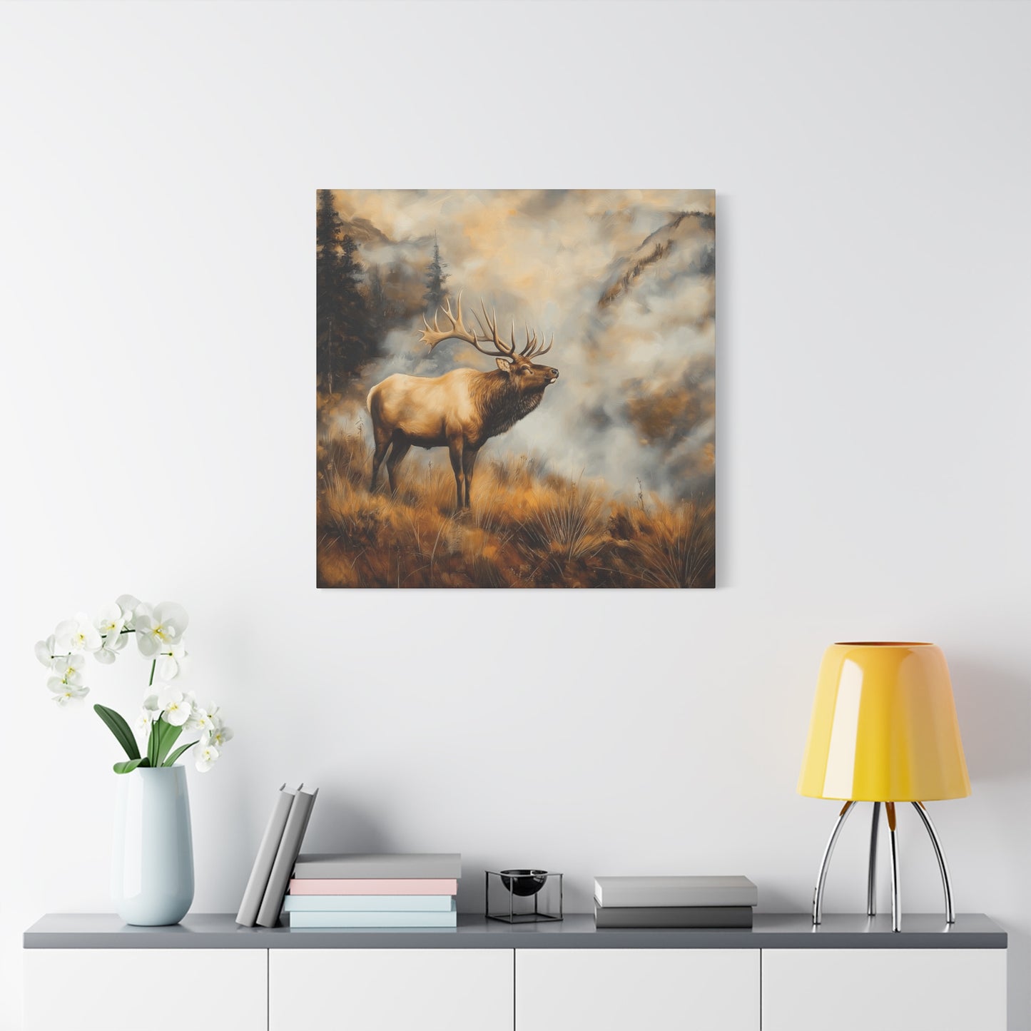 Majestic Elk Canvas Wall Art - Nature Inspired Home Decor
