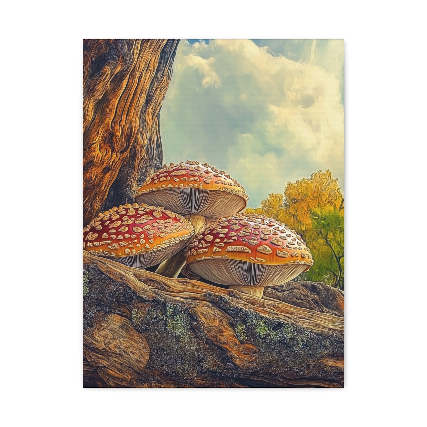 Canvas Print - Red Cap Mushroom Air