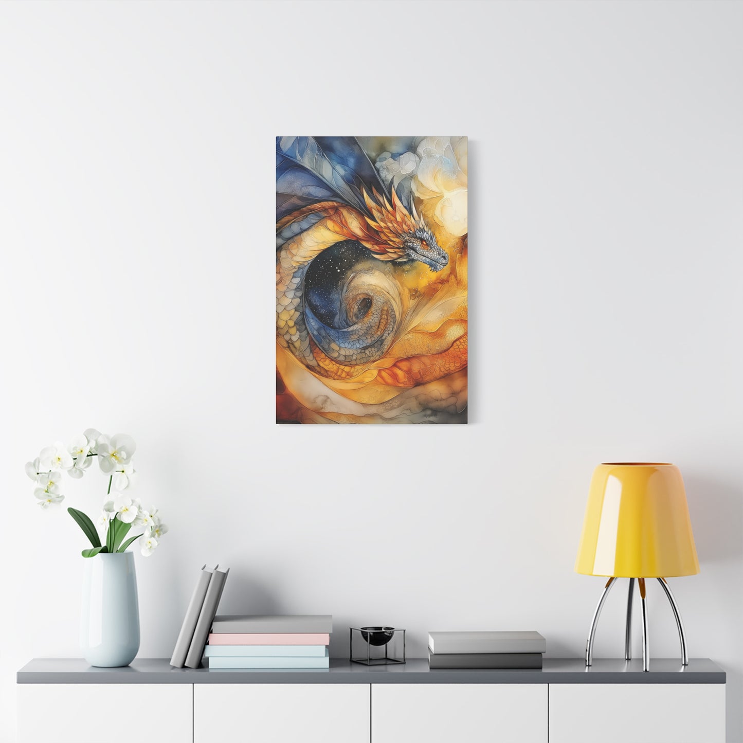 Majestic Dragon Art Canvas - Vibrant Fantasy Wall Decor