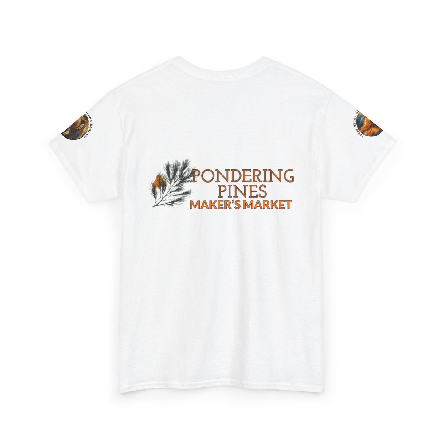 Pondering Pines Unisex Heavy Cotton Tee - Nature-Inspired Casual Wear for Creatives