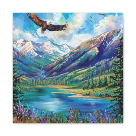 Canvas Print Beautiful Lake Vallecito
