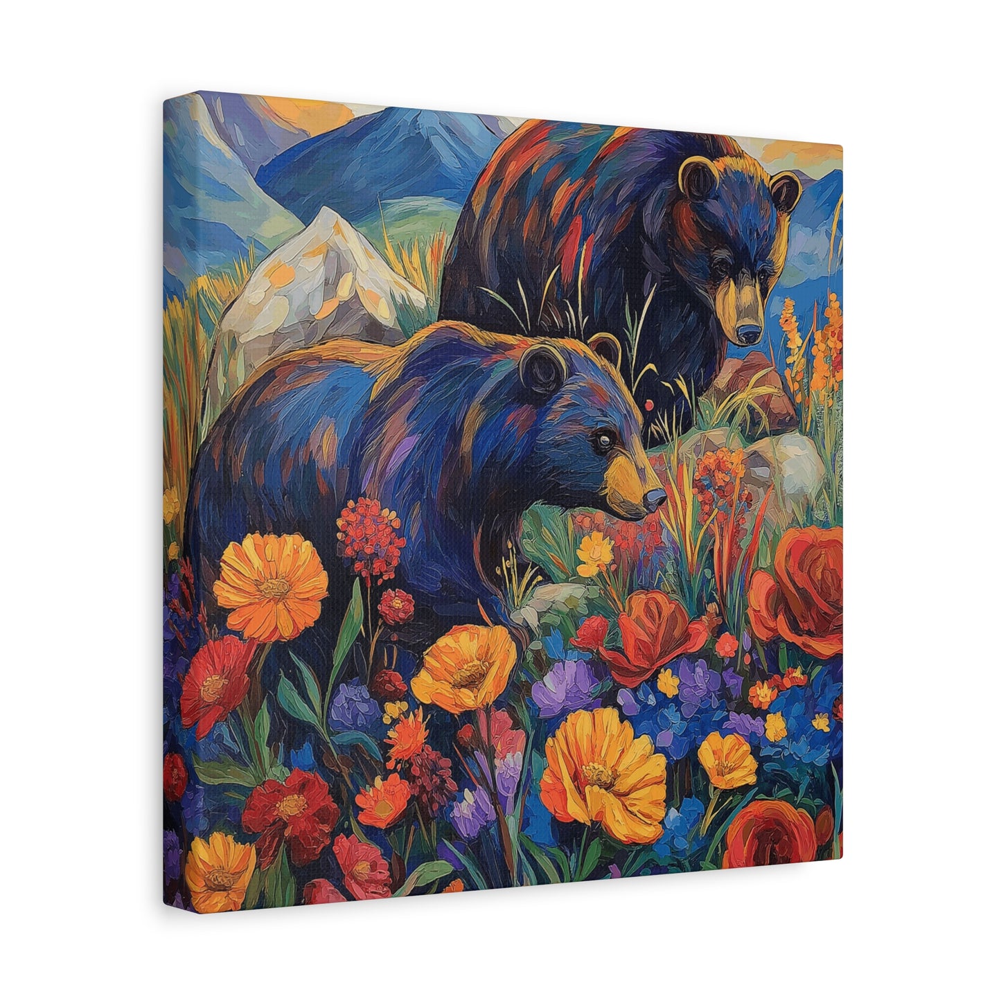 Bear and Flowers, Small Size Option