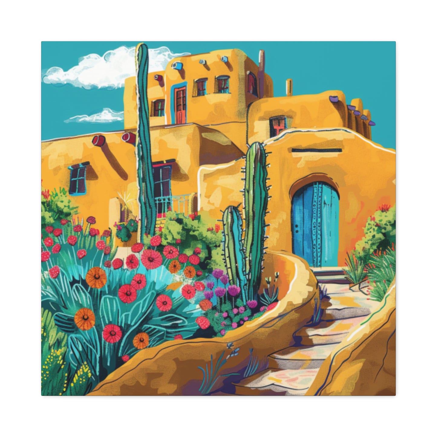 Canvas Print - Pueblo Village 101