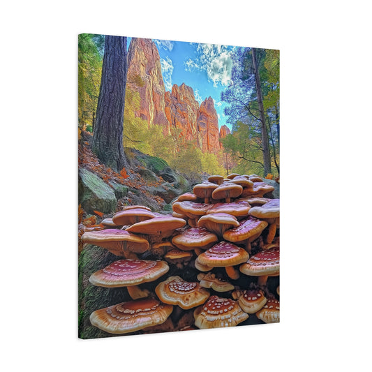 Canvas Print - Forest Mushrooms in the Rockies Two