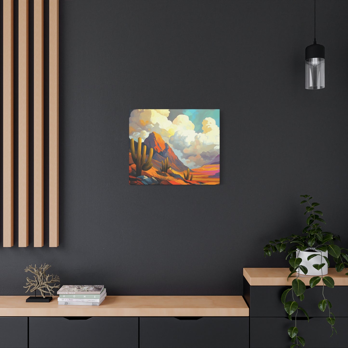 Desert Landscape Matte Canvas Wall Art