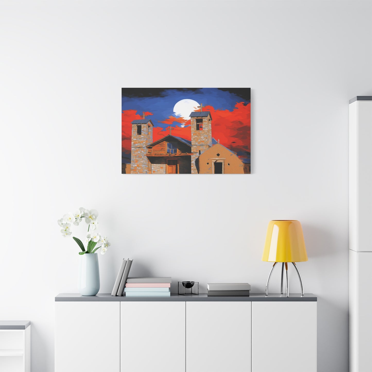 Canvas Print Church of Bold Color 1