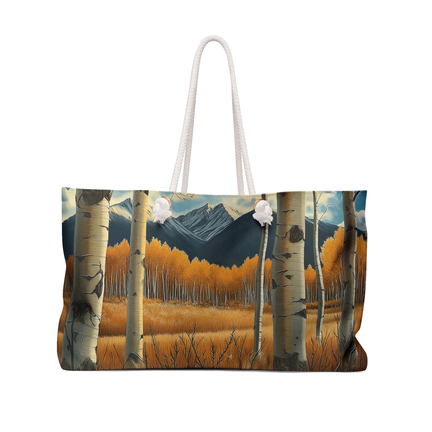 Autumn Landscape Weekender Bag, Travel Tote, Big Bag for Weekend Getaways, Perfect for Fall Adventures, Camping, Hiking
