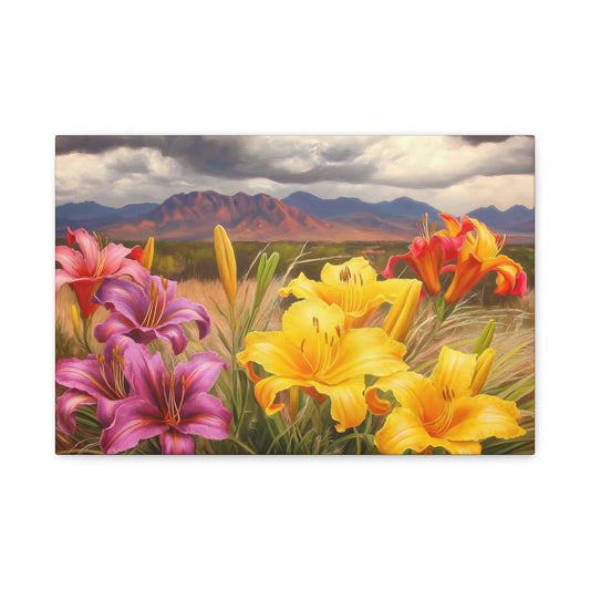 Canvas Print-Day Lillies Santa Fe