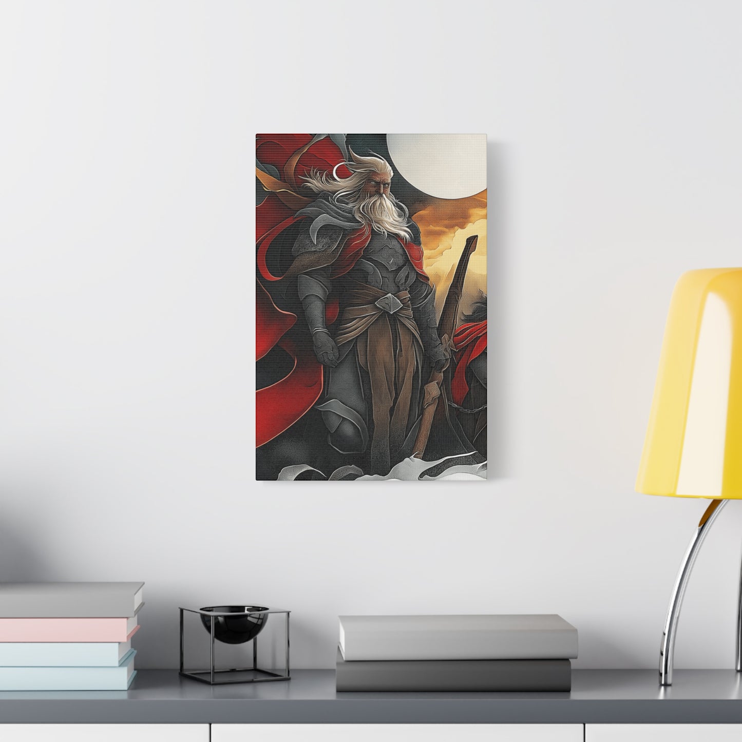 Epic Warrior Stretched Canvas Art - 1.25" Matte Wall Decor