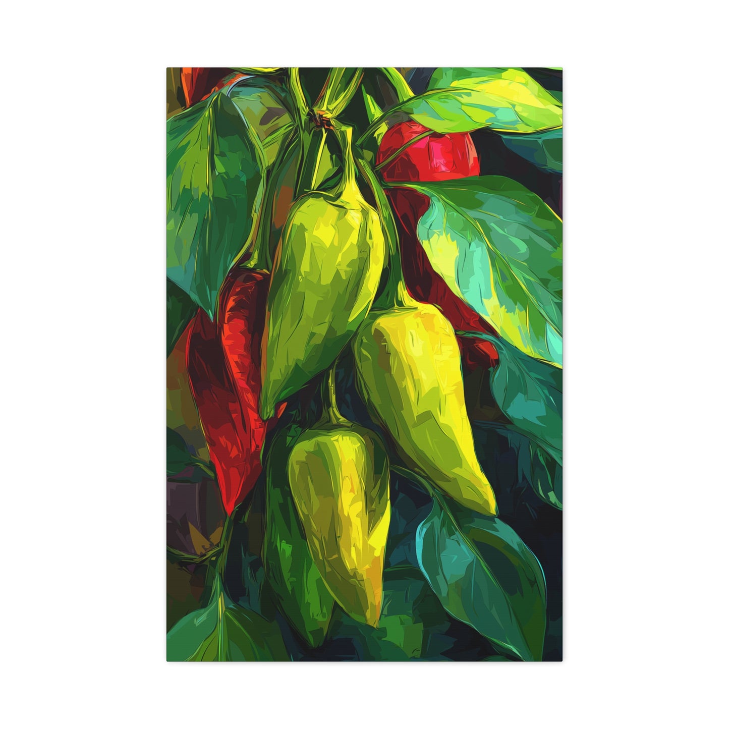 Canvas Print - Green Jewels Matte Canvas