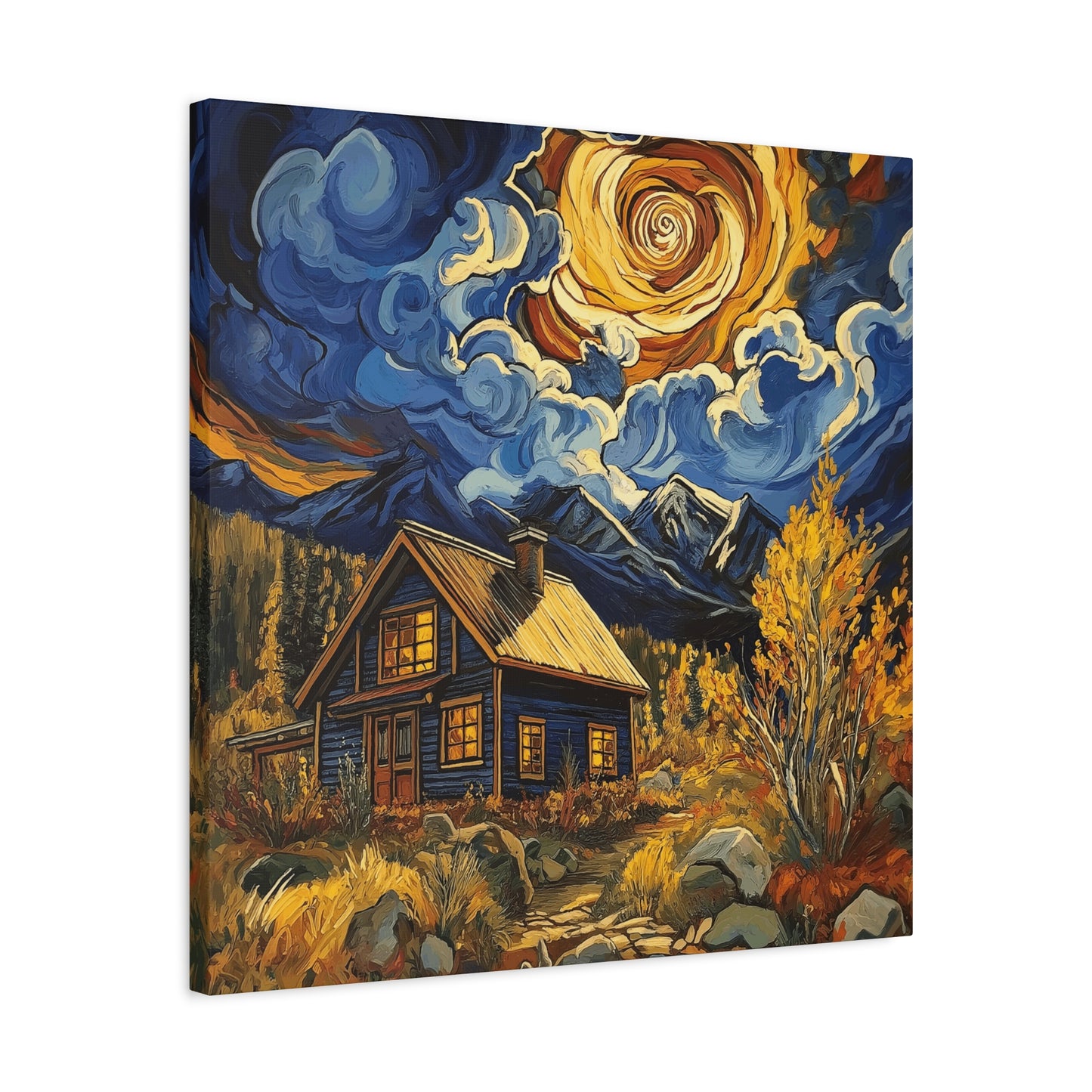 Rustic Colorado Cabine Canvas Art