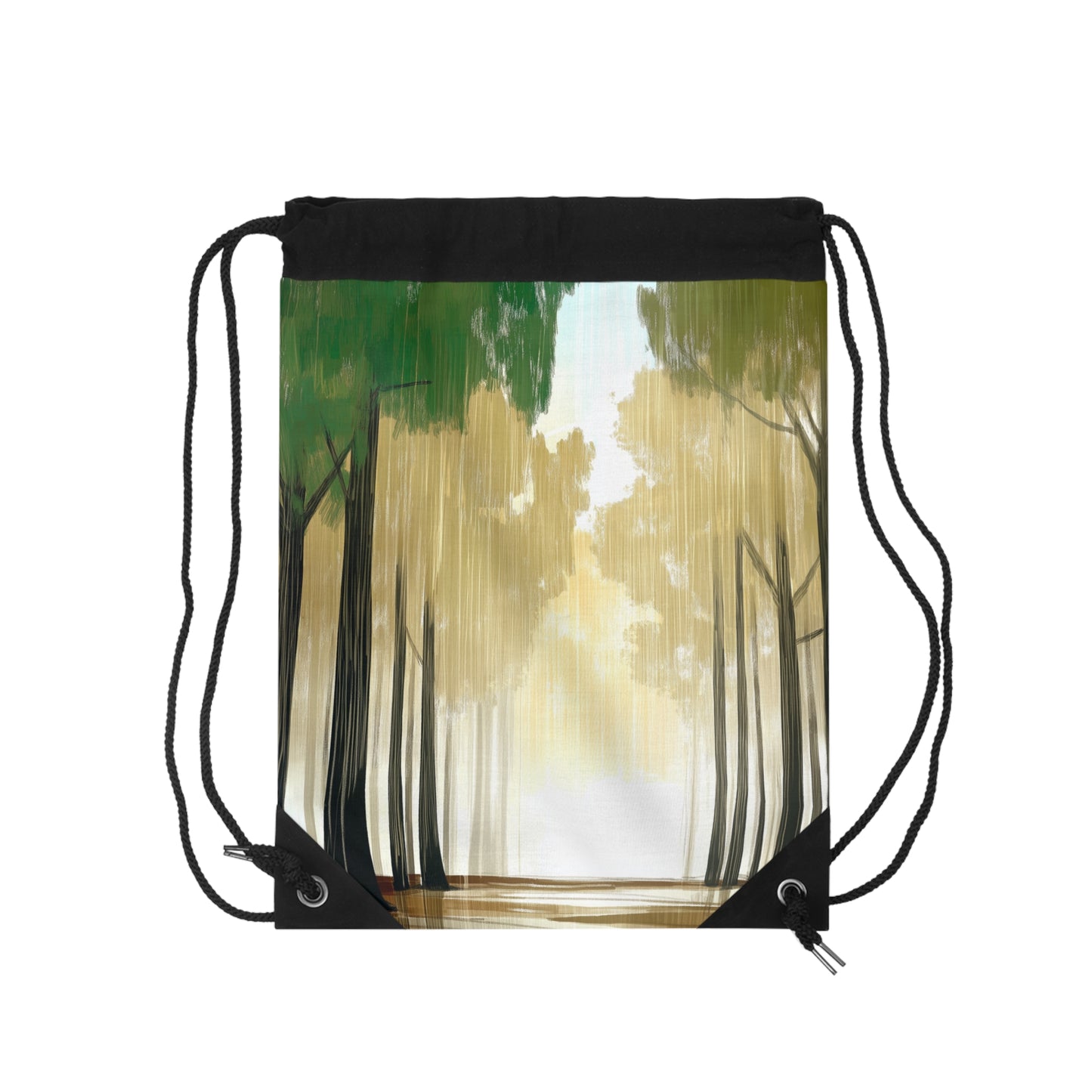 Nature-Inspired Drawstring Bag, Eco-Friendly Backpack, Versatile Gym Bag, Hiking Gear, Travel Essential, Outdoor Activities