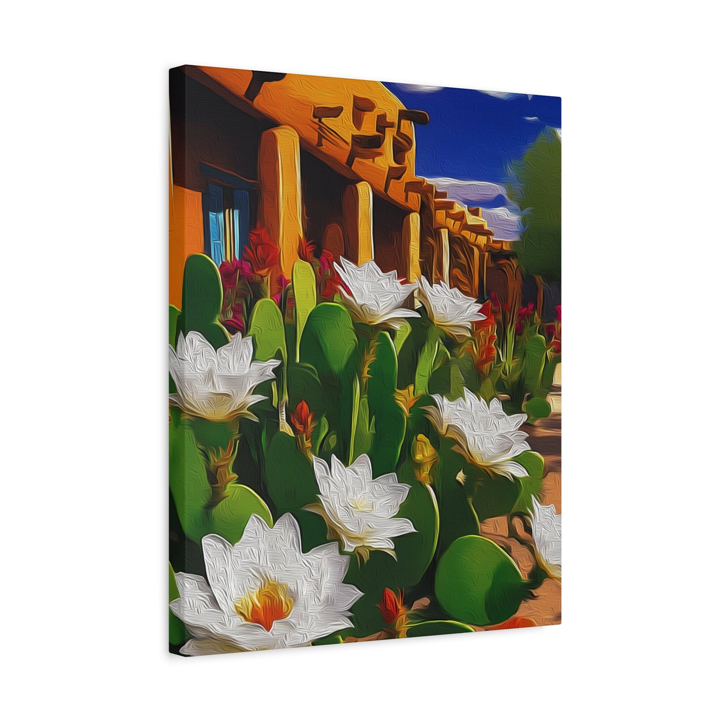 Canvas Wall Art - Cacti Blooming Beauty
