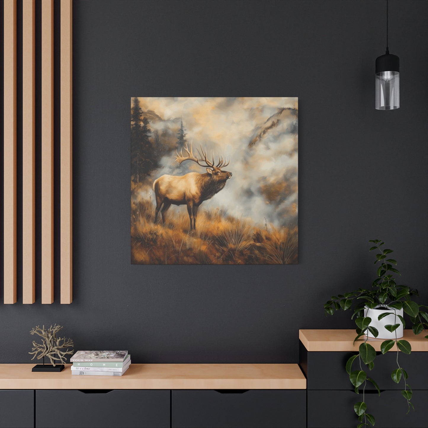 Majestic Elk Canvas Wall Art - Nature Inspired Home Decor