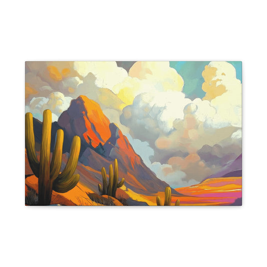 Desert Landscape Matte Canvas Wall Art