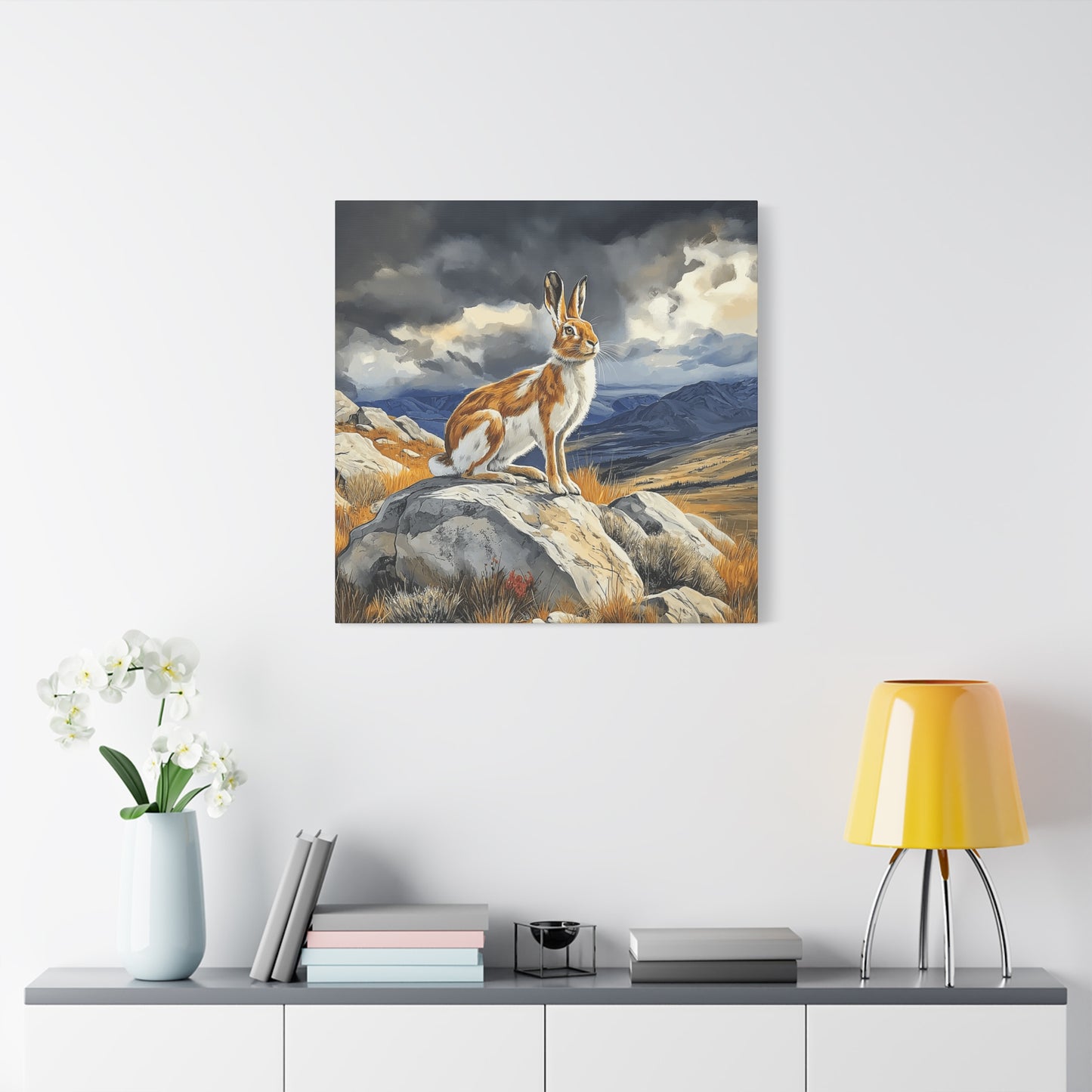 Majestic Mountain Hare Canvas Art - Wall Decor