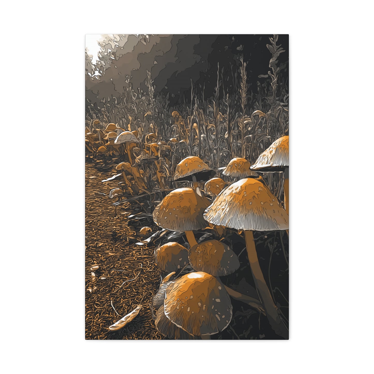 Canvas Wall Art - CO Tan MR Design, 1 25" Stretched