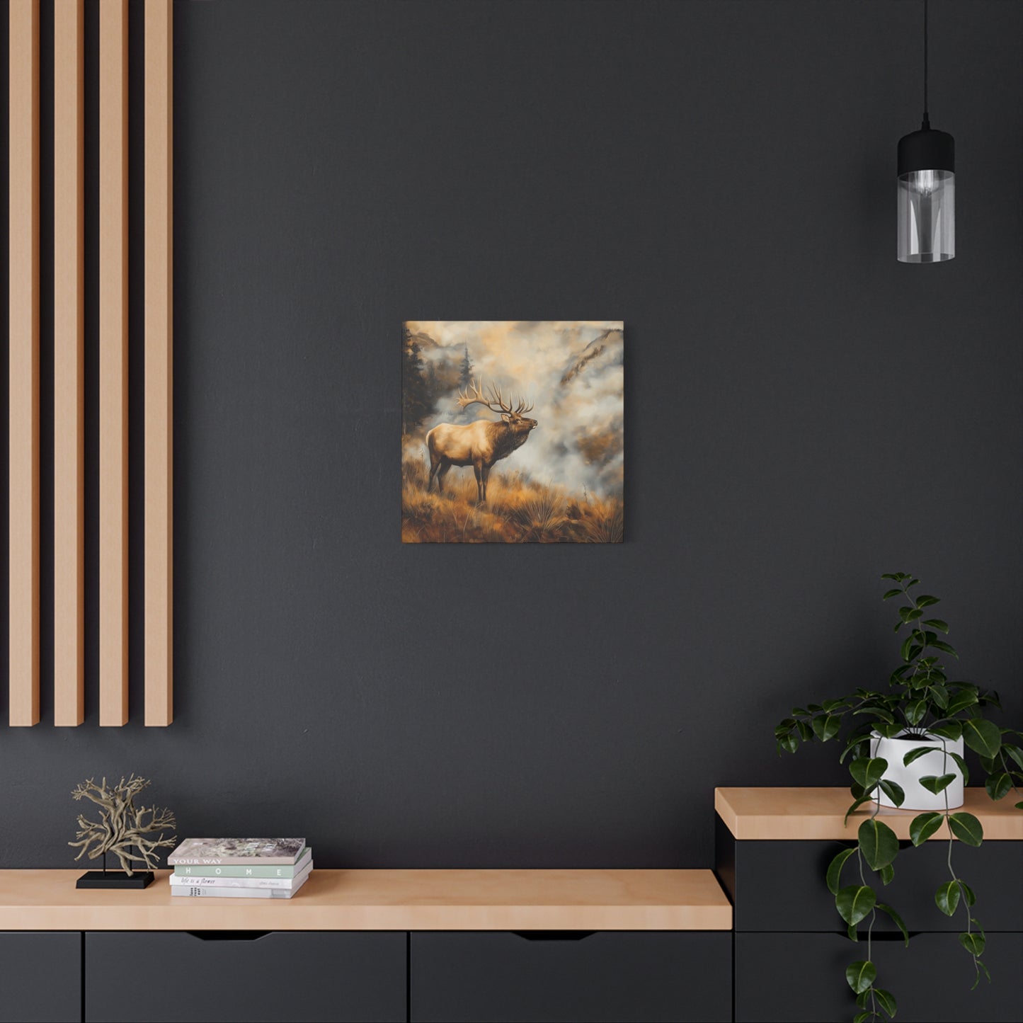 Majestic Elk Canvas Wall Art - Nature Inspired Home Decor