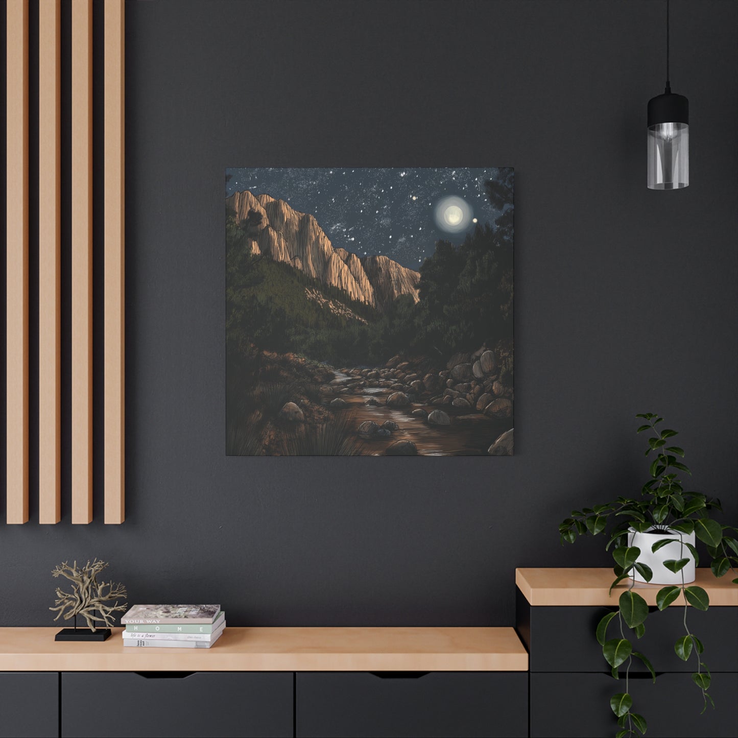 Rockies Creek at Night