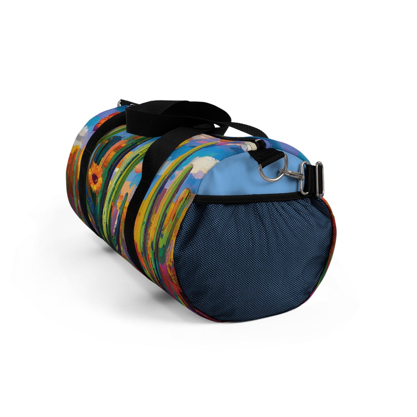 Vibrant Desert Cactus Duffel Bag - Travel, Gym, Weekend Getaway, Floral Print, Unique Design