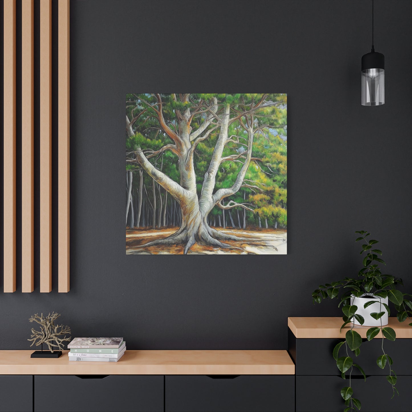 Canvas Wall Art - Pondering Pine Tree No 2