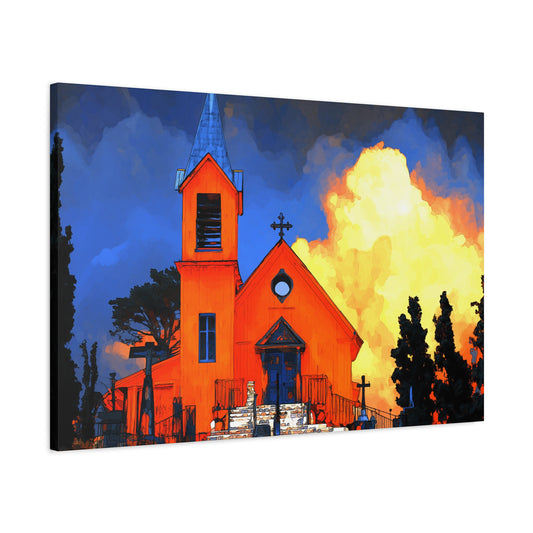 Canvas Print Santa Fe Mission