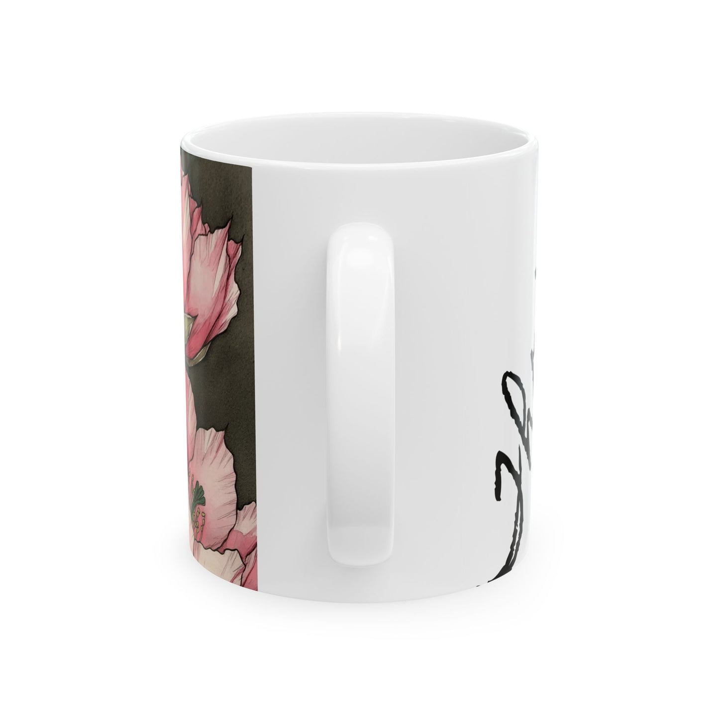 Floral Cactus Ceramic Mug -THRIVE