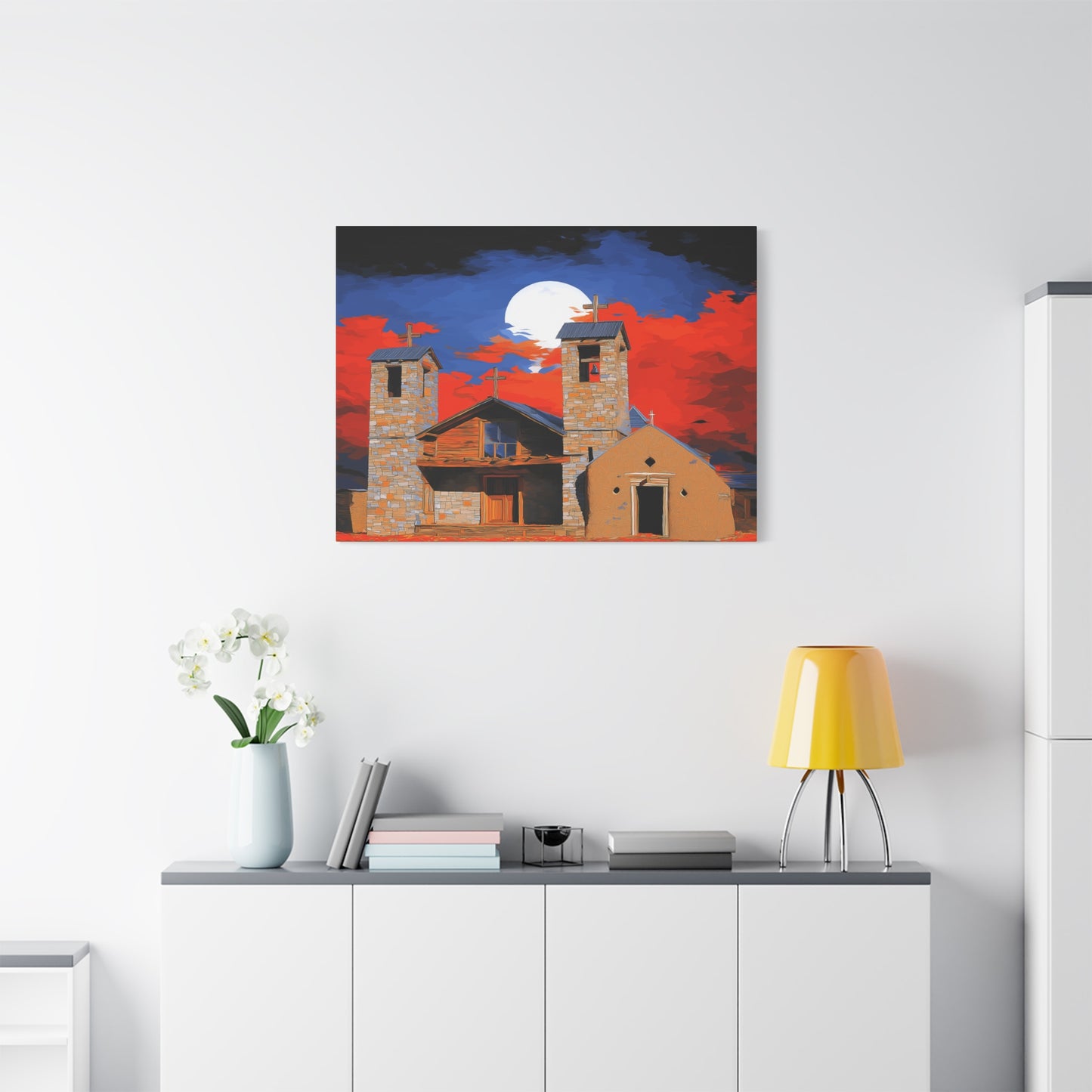 Canvas Print Church of Bold Color 1