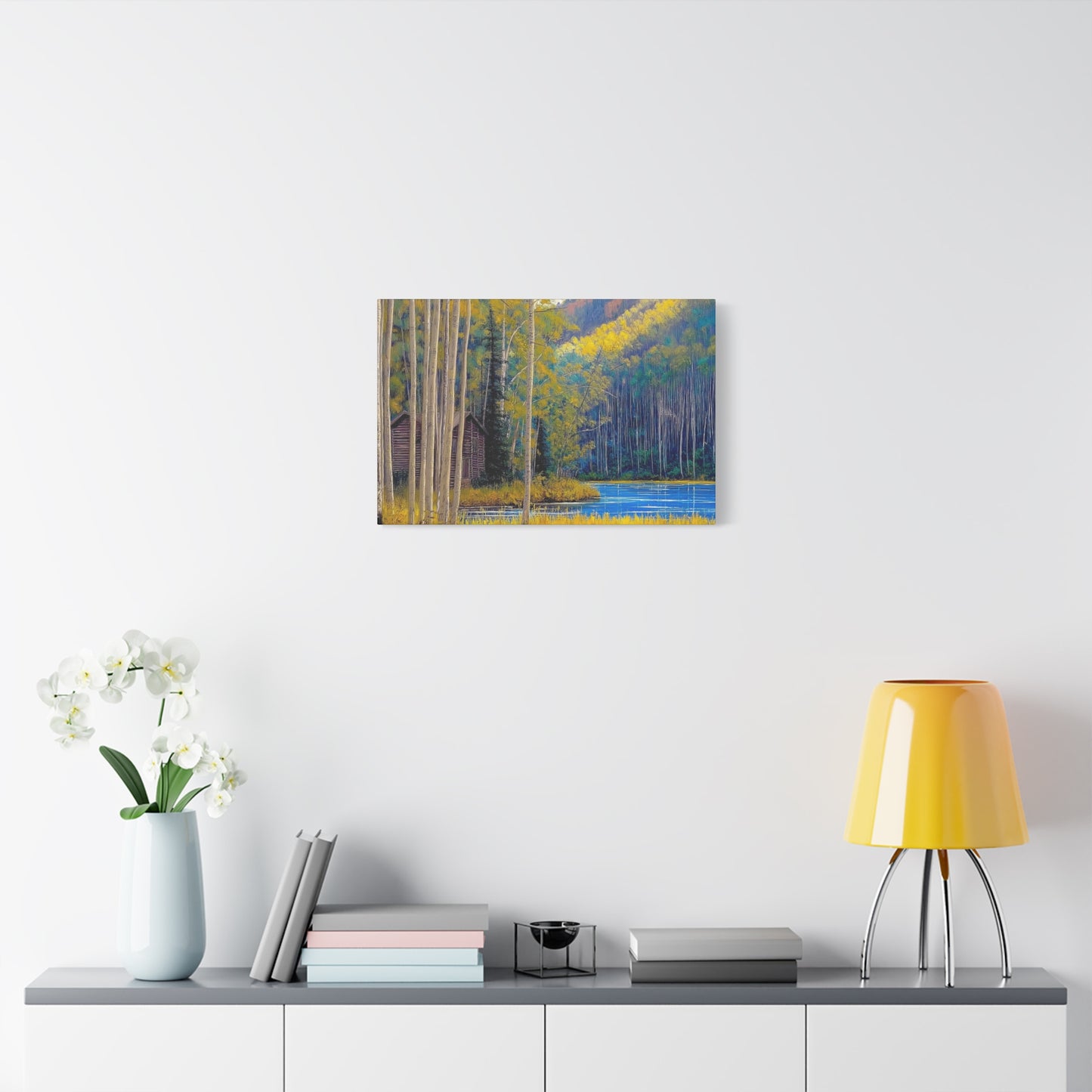 Canvas Print - Rocky Mountain Lake V7