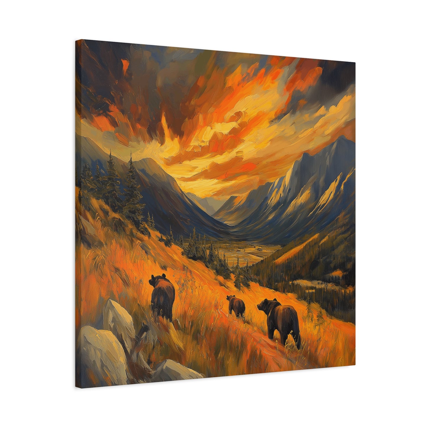 Canvas Print - On the Move Bears