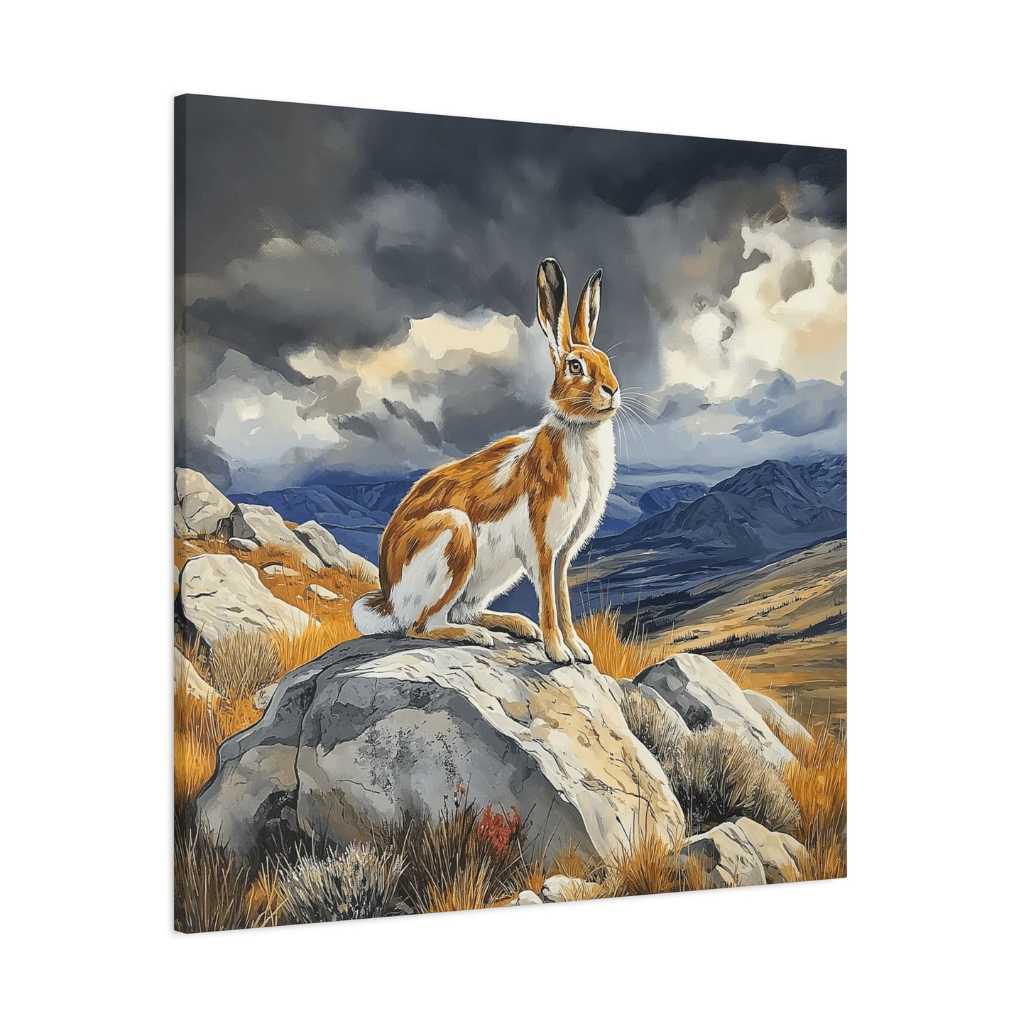 Majestic Mountain Hare Canvas Art - Wall Decor