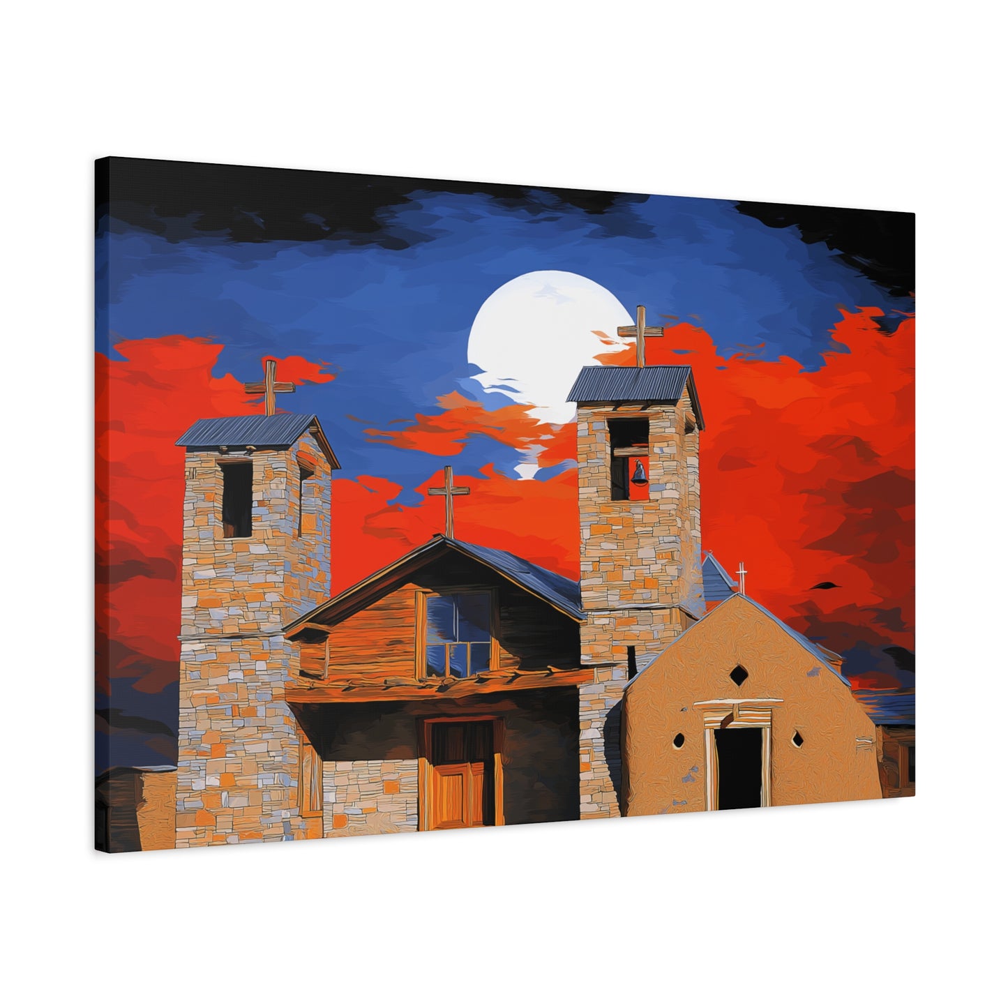 Canvas Print Church of Bold Color 1