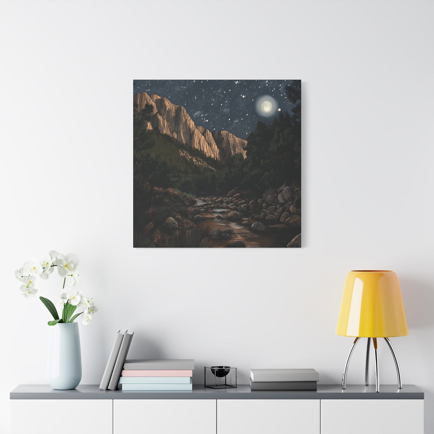 Rockies Creek at Night