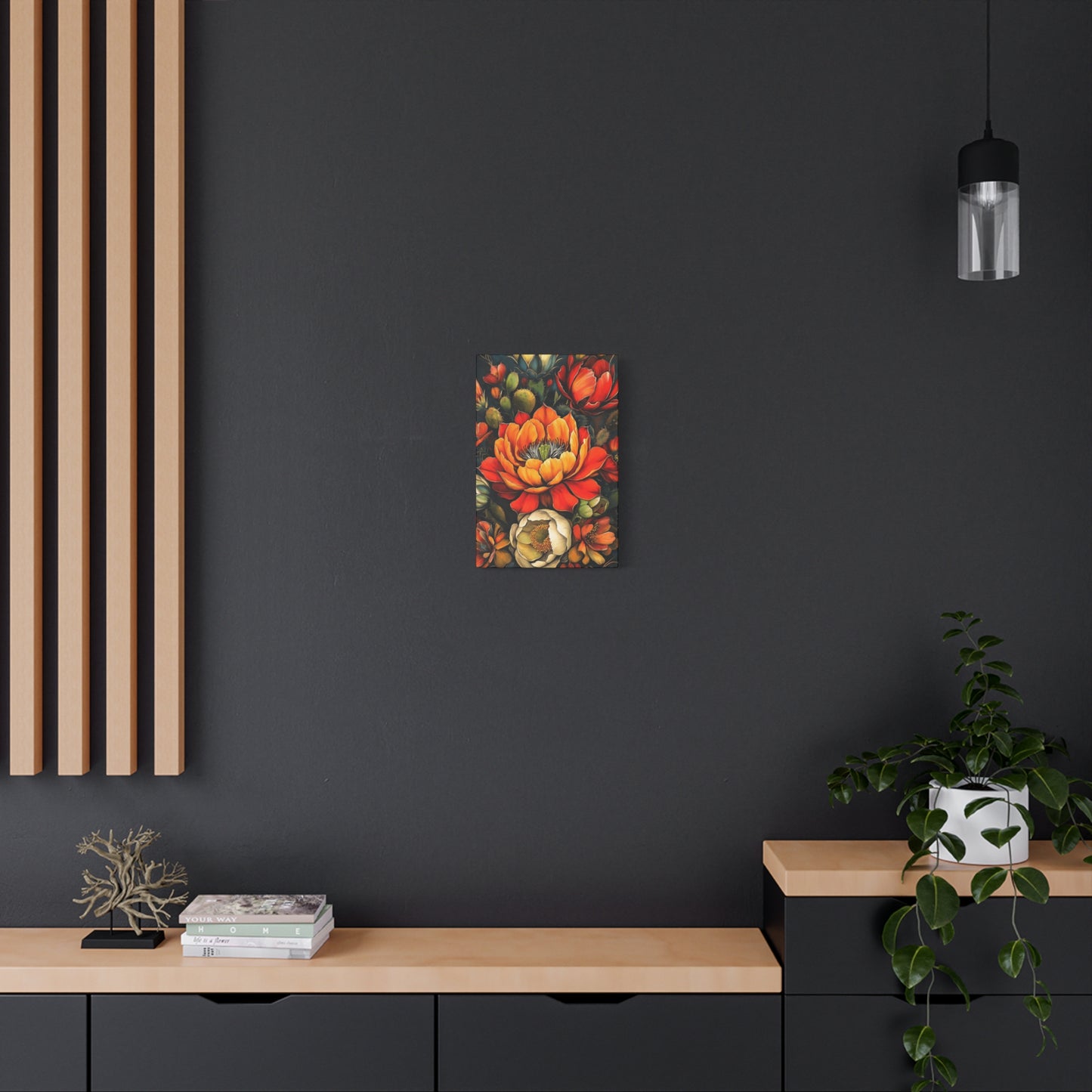 Vibrant Bold Floral Canvas Art -