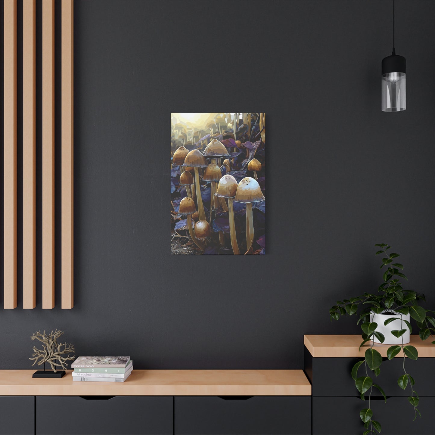 Canvas Print Purple Shades MR 2