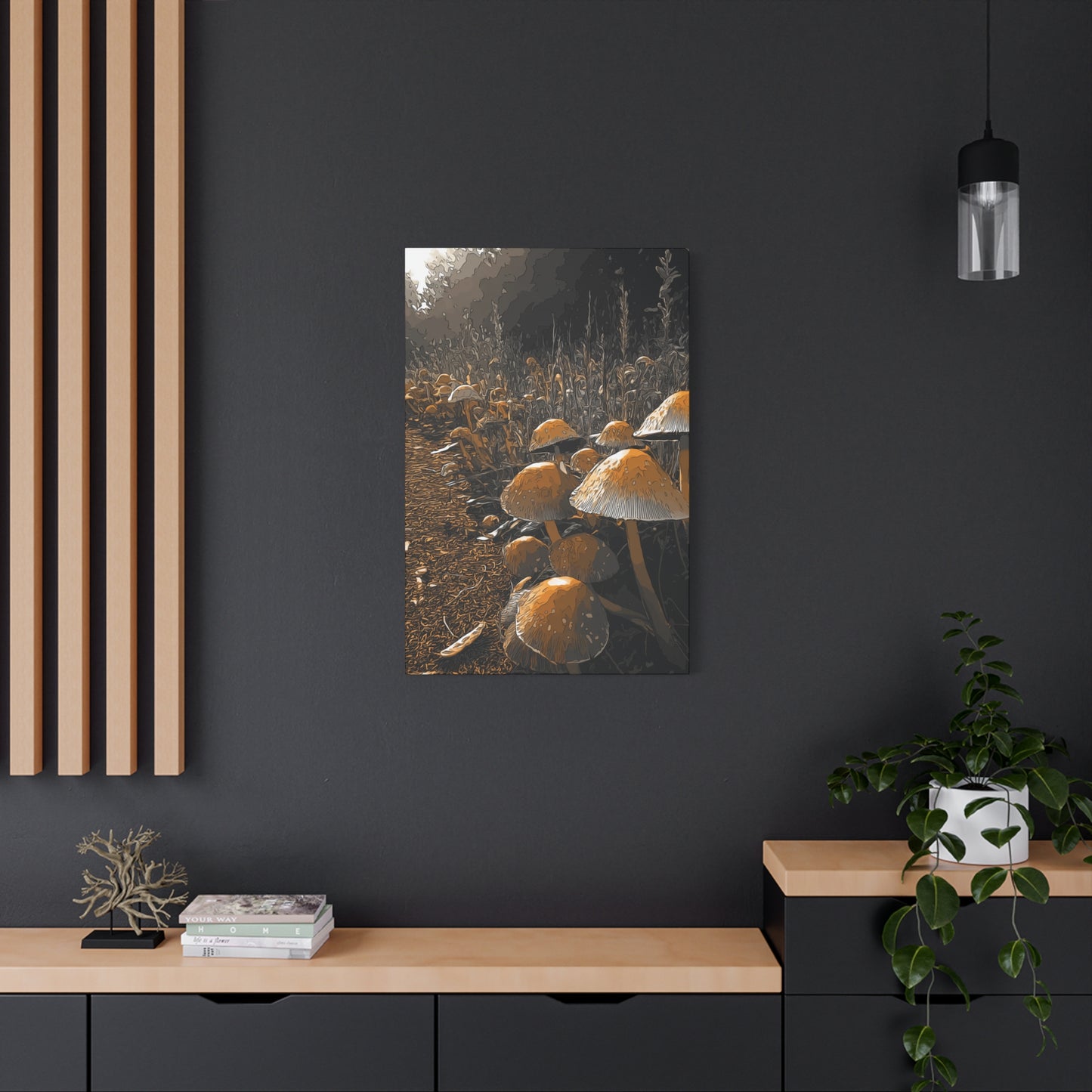 Canvas Wall Art - CO Tan MR Design, 1 25" Stretched
