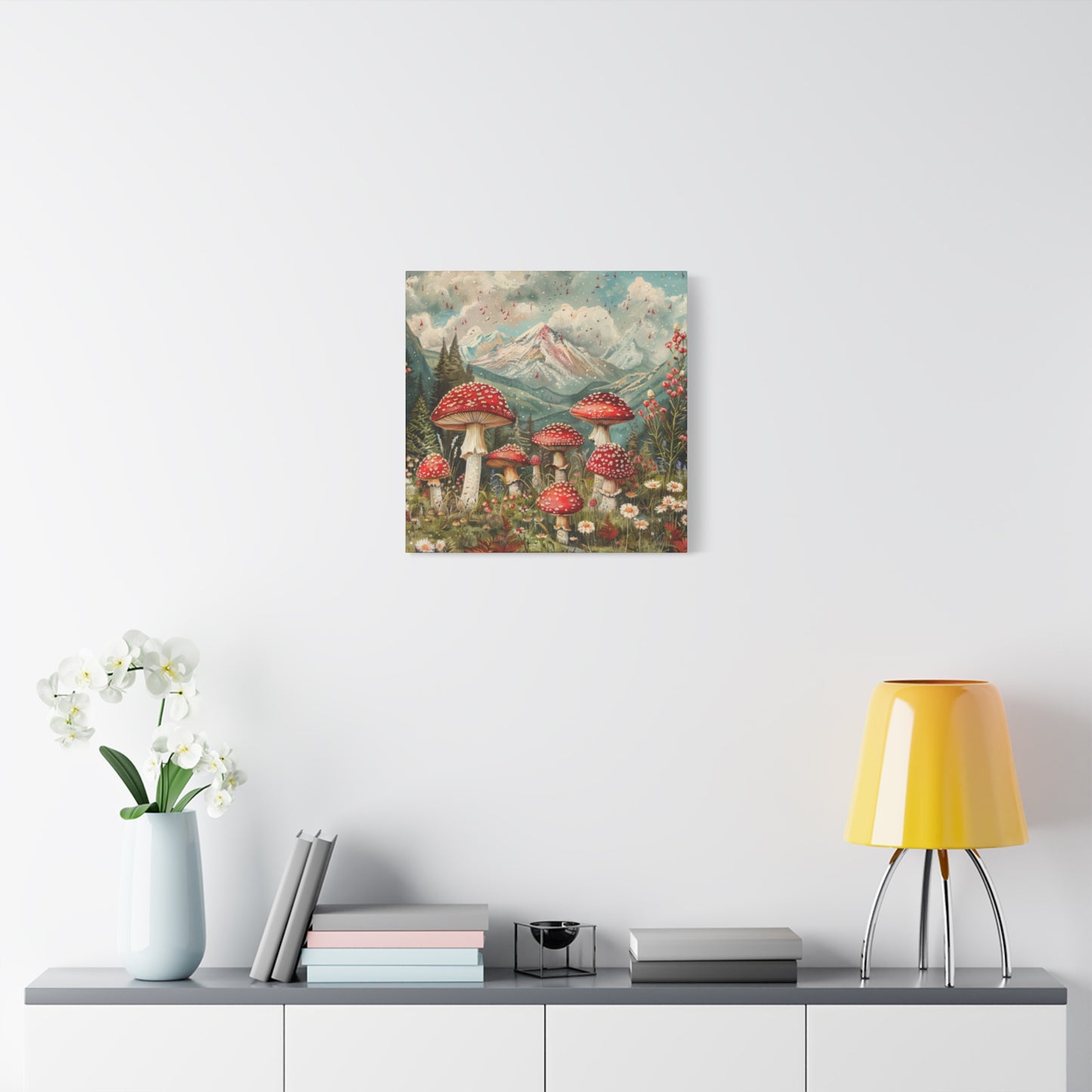 Canvas Print - Rocky Mountain Mushroom Rain