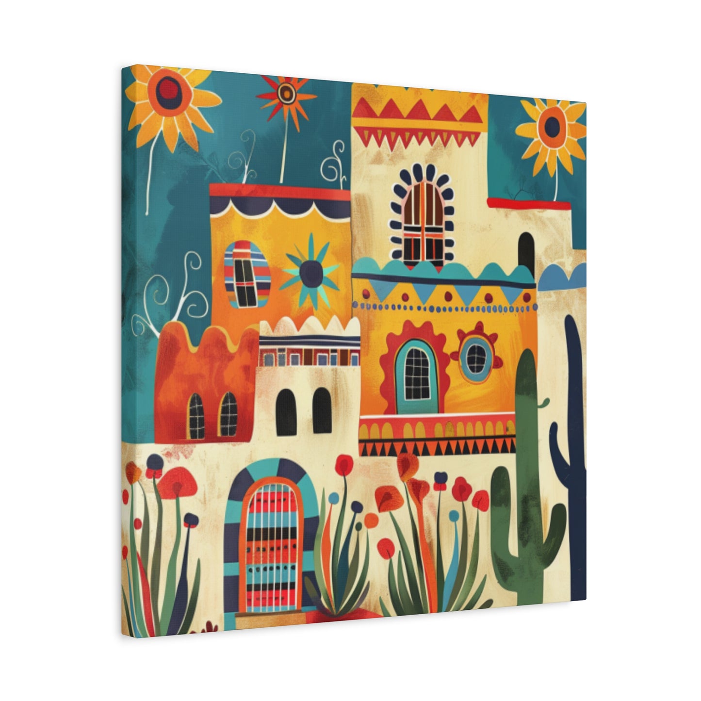 Canvas Wall Art - SF Pueblo 222