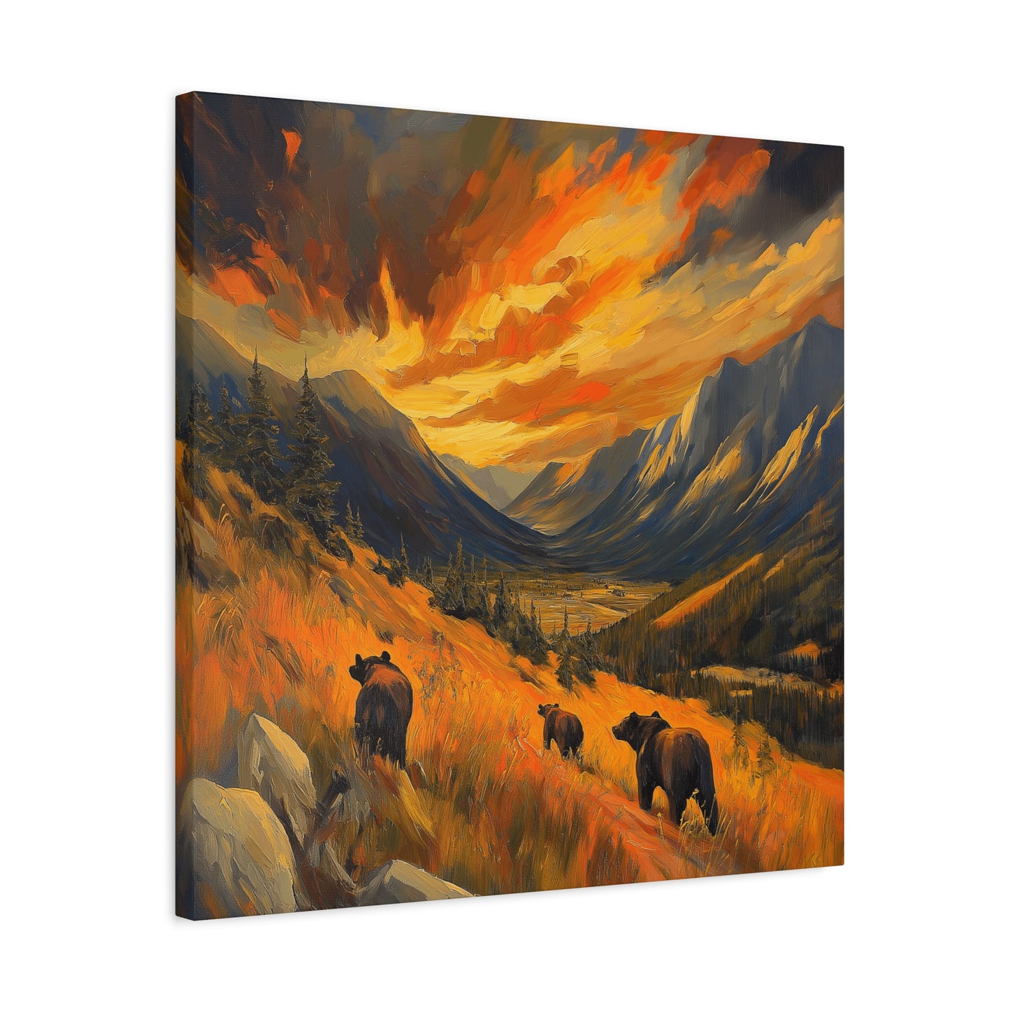 Canvas Print - On the Move Bears